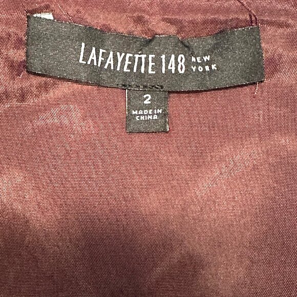 LAFAYETTE 148 NEW YORK Tweed Midi Pencil Skirt - Women's 2 - brown, purple - EUC - Picture 5 of 5